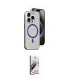 ieg™ iPhone 14 Pro Max Kılıf Odak Form Özel Seri - Siyah Bilvis 3D Mat Cam Ekran Koruyucu