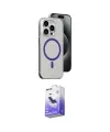 ieg™ iPhone 14 Pro Max Kılıf Odak Form Özel Seri - Siyah Bilvis 5in1 5D Magic Hayalet Cam Ekran Koruyucu