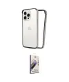 ieg™ iPhone 14 Pro Max Kılıf Pusula Asil Koleksiyonu - Siyah Bilvis 3D Mat Cam Ekran Koruyucu
