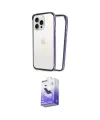 ieg™ iPhone 14 Pro Max Kılıf Pusula Asil Koleksiyonu - Siyah Bilvis 5in1 5D Magic Hayalet Cam Ekran Koruyucu