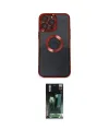 ieg™ iPhone 14 Pro Max Kılıf Pusula Form - Şeffaf 360 Full Body Arka Koruyucu