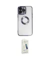 ieg™ iPhone 14 Pro Max Kılıf Pusula Form - Şeffaf Pasifik Cam Ekran Koruyucu