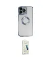 ieg™ iPhone 14 Pro Max Kılıf Pusula Form - Şeffaf Pasifik Cam Ekran Koruyucu