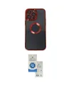 ieg™ iPhone 14 Pro Max Kılıf Pusula Form - Şeffaf Royal Nano Ekran Koruyucu