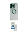 ieg™ iPhone 14 Pro Max Kılıf Pusula Form - Şeffaf Royal Nano Ekran Koruyucu