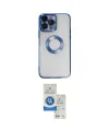 ieg™ iPhone 14 Pro Max Kılıf Pusula Form - Şeffaf Royal Nano Ekran Koruyucu