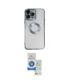 ieg™ iPhone 14 Pro Max Kılıf Pusula Form - Şeffaf Royal Nano Ekran Koruyucu