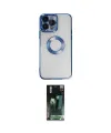 ieg™ iPhone 14 Pro Max Kılıf Pusula Form - Siyah 360 Mat Full Body Arka Koruyucu