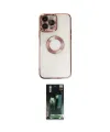 ieg™ iPhone 14 Pro Max Kılıf Pusula Form - Siyah 360 Mat Full Body Arka Koruyucu