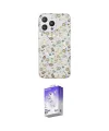 ieg™ iPhone 14 Pro Max Kılıf Pusula Form - Siyah Bilvis 5in1 3D Magic Cam Ekran Koruyucu