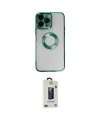 ieg™ iPhone 14 Pro Max Kılıf Pusula Form - Siyah Bilvis Hayalet Cam Ekran Koruyucu