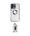 ieg™ iPhone 14 Pro Max Kılıf Pusula Form - Siyah Bilvis Hayalet Cam Ekran Koruyucu