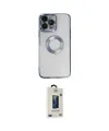 ieg™ iPhone 14 Pro Max Kılıf Pusula Form - Siyah Bilvis Hayalet Cam Ekran Koruyucu
