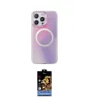 ieg™ iPhone 14 Pro Max Kılıf Pusula Form - Siyah Buffer Hayalet Cam Ekran Koruyucu
