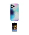 ieg™ iPhone 14 Pro Max Kılıf Pusula Form - Siyah Buffer Hayalet Cam Ekran Koruyucu