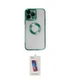 ieg™ iPhone 14 Pro Max Kılıf Pusula Form - Siyah Joko 5D Cam