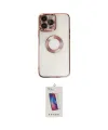ieg™ iPhone 14 Pro Max Kılıf Pusula Form - Siyah Joko 5D Cam