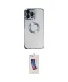 ieg™ iPhone 14 Pro Max Kılıf Pusula Form - Siyah Joko 5D Cam