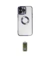 ieg™ iPhone 14 Pro Max Kılıf Pusula Form - Siyah Joko Magic 5D Hayalet Cam