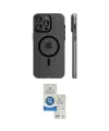 ieg™ iPhone 14 Pro Max Kılıf Pusula Minimal Koleksiyonu - Şeffaf Royal Nano Ekran Koruyucu
