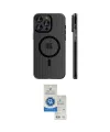 ieg™ iPhone 14 Pro Max Kılıf Pusula Minimal Koleksiyonu - Şeffaf Royal Nano Ekran Koruyucu