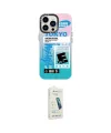 ieg™ iPhone 14 Pro Max Kılıf Siluet Çizgi Koleksiyonu - Şeffaf Pasifik Cam Ekran Koruyucu