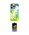 ieg™ iPhone 14 Pro Max Kılıf Siluet Çizgi Koleksiyonu - Siyah Buffer Hayalet Cam Ekran Koruyucu