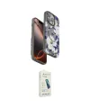 ieg™ iPhone 14 Pro Max Kılıf Siluet Doku - Şeffaf Pasifik Cam Ekran Koruyucu