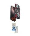 ieg™ iPhone 14 Pro Max Kılıf Siluet Doku - Şeffaf Royal Nano Ekran Koruyucu