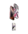ieg™ iPhone 14 Pro Max Kılıf Siluet Doku - Siyah Bilvis 3D Mat Cam Ekran Koruyucu