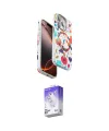 ieg™ iPhone 14 Pro Max Kılıf Siluet Doku - Siyah Bilvis 5in1 3D Magic Cam Ekran Koruyucu