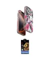 ieg™ iPhone 14 Pro Max Kılıf Siluet Doku - Siyah Buffer Hayalet Cam Ekran Koruyucu