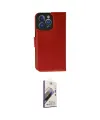 ieg™ iPhone 14 Pro Max Kılıf Siluet Işık Serisi - Siyah Bilvis 3D Mat Cam Ekran Koruyucu