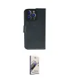 ieg™ iPhone 14 Pro Max Kılıf Siluet Işık Serisi - Siyah Bilvis 3D Mat Cam Ekran Koruyucu