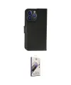 ieg™ iPhone 14 Pro Max Kılıf Siluet Işık Serisi - Siyah Bilvis 3D Mat Cam Ekran Koruyucu