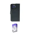 ieg™ iPhone 14 Pro Max Kılıf Siluet Işık Serisi - Siyah Bilvis 5in1 3D Magic Cam Ekran Koruyucu