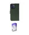 ieg™ iPhone 14 Pro Max Kılıf Siluet Işık Serisi - Siyah Bilvis 5in1 3D Magic Cam Ekran Koruyucu