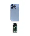 ieg™ iPhone 14 Pro Max Kılıf Siluet Minimal Özel Seri - Şeffaf 360 Full Body Arka Koruyucu
