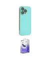 ieg™ iPhone 14 Pro Max Kılıf Siluet Minimal Özel Seri - Siyah Bilvis 5in1 5D Magic Hayalet Cam Ekran Koruyucu