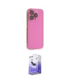 ieg™ iPhone 14 Pro Max Kılıf Siluet Minimal Özel Seri - Siyah Bilvis 5in1 5D Magic Hayalet Cam Ekran Koruyucu