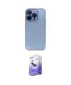 ieg™ iPhone 14 Pro Max Kılıf Siluet Minimal Özel Seri - Siyah Bilvis 5in1 5D Magic Hayalet Cam Ekran Koruyucu