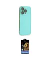 ieg™ iPhone 14 Pro Max Kılıf Siluet Minimal Özel Seri - Siyah Buffer Hayalet Cam Ekran Koruyucu