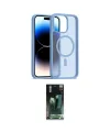 ieg™ iPhone 14 Pro Max Kılıf Siluet Minimal Prime - Şeffaf 360 Full Body Arka Koruyucu