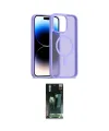 ieg™ iPhone 14 Pro Max Kılıf Siluet Minimal Prime - Şeffaf 360 Full Body Arka Koruyucu