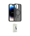 ieg™ iPhone 14 Pro Max Kılıf Siluet Minimal Prime - Şeffaf Pasifik Cam Ekran Koruyucu