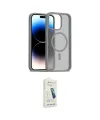 ieg™ iPhone 14 Pro Max Kılıf Siluet Minimal Prime - Şeffaf Pasifik Cam Ekran Koruyucu