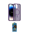 ieg™ iPhone 14 Pro Max Kılıf Siluet Minimal Prime - Siyah 18D Cam Ekran Koruyucu