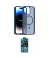 ieg™ iPhone 14 Pro Max Kılıf Siluet Minimal Prime - Siyah 18D Cam Ekran Koruyucu