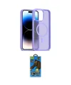 ieg™ iPhone 14 Pro Max Kılıf Siluet Minimal Prime - Siyah 18D Cam Ekran Koruyucu