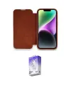ieg™ iPhone 14 Pro Max Kılıf Siluet Minimal Serisi - Siyah Bilvis 5in1 3D Magic Cam Ekran Koruyucu